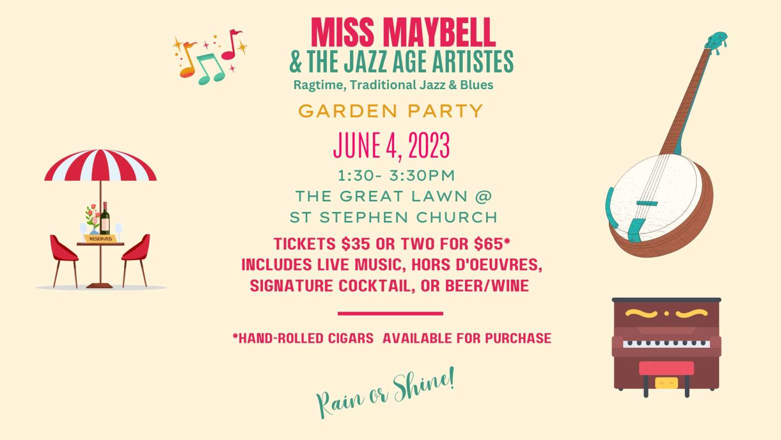 St. Stephen's Church Presents: Miss Maybell & The Jazz Age Artistes @ St. Stephen Church | Warwick | New York | United States